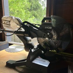 RYOBI 15 Amp 10 in. Corded Sliding Compound Miter Saw with LED Cutline Indicator