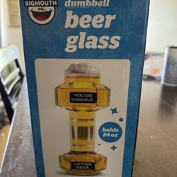 Dumbbell Beer Glass