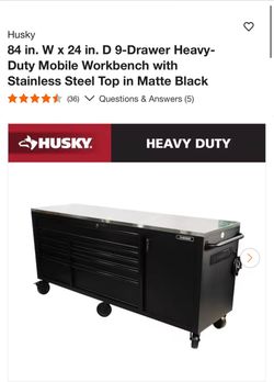 New husky heavy duty tool box