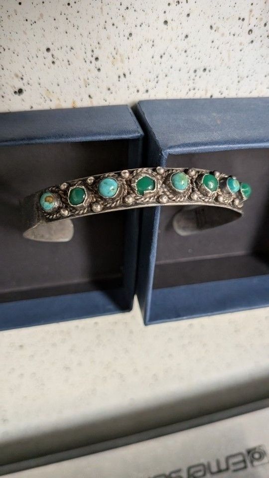 Vintage Jewelry Turquoise Bracelet ✅ Antique Collector's Item 🔥