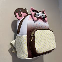 Loungefly Disney Minnie Mouse Neapolitan Ice Cream Backpack NWT