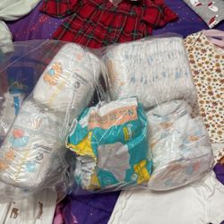 80 Newborn Diapers $15 All 