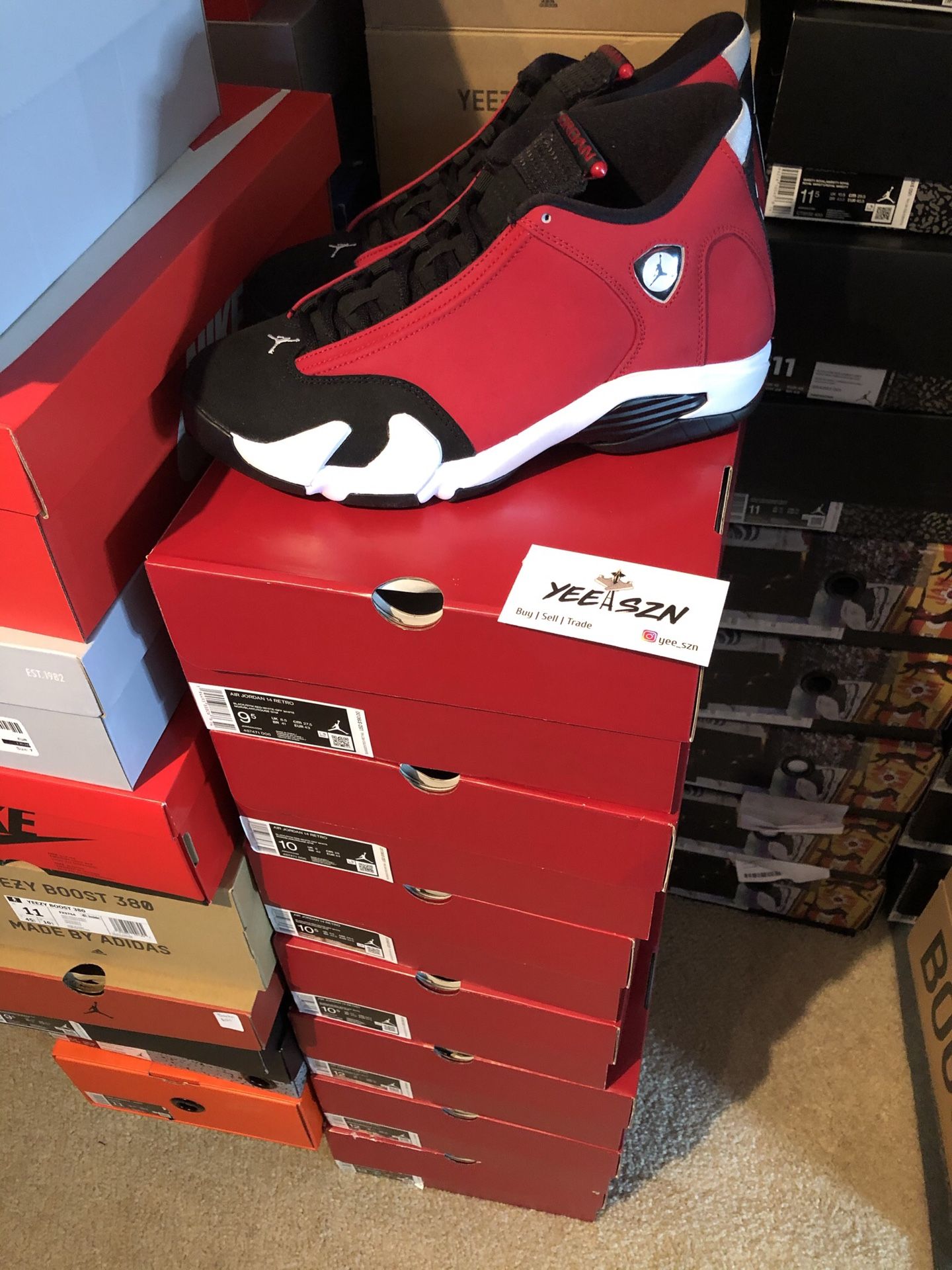 Nike air Jordan 14 toro size 9 9.5 10 10.5 12 13