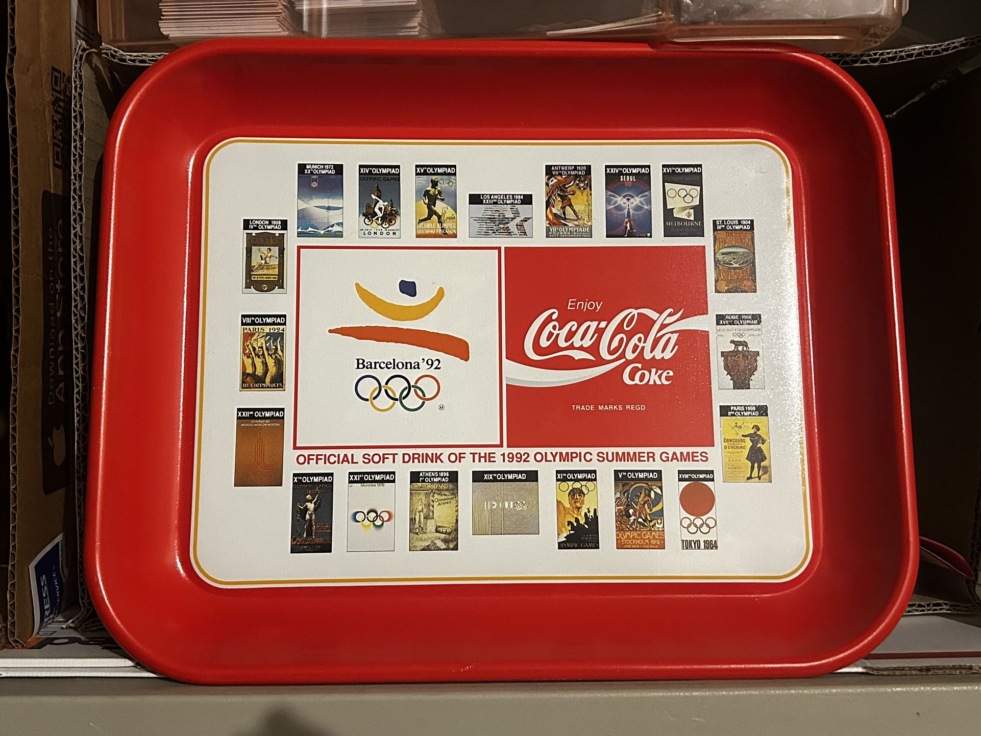 Coca-Cola Barcelona 1992 Olympic Summer Games Serving Tray