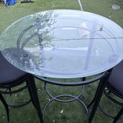 Round Glass Table