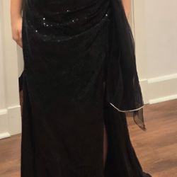 Black And White Mermaid Dress Size 16