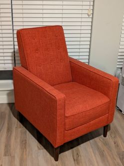Mid-Century Modern Fabric Recliner Chair
