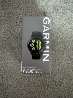 Garmin Vivoactive 5 Fitness Smartwatch, Black, New And sealed
