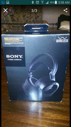 Sony wireless headphones for t.v.
