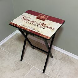 Vintage Wine Theme Folding Tray Table – Vigne di Moretti Sangiovese