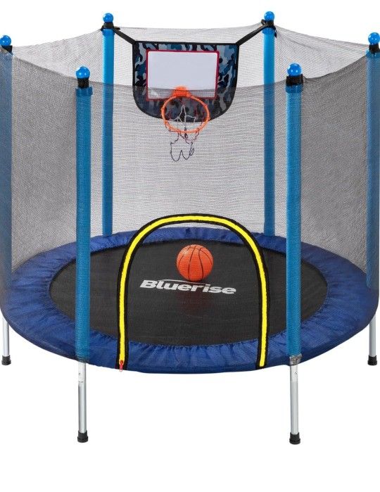 BLUERISE Trampoline 55IN 6FT Toddler Trampoline
