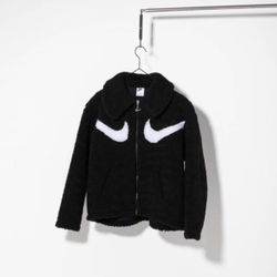 Nike Women's Sportswear Double Swoosh Sherpa Full-Zip Jacket | Size- XS | NWT