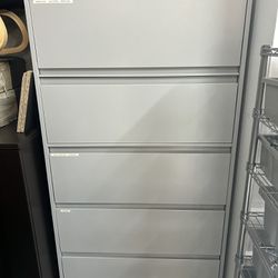 5 Drawers File Cabinet 