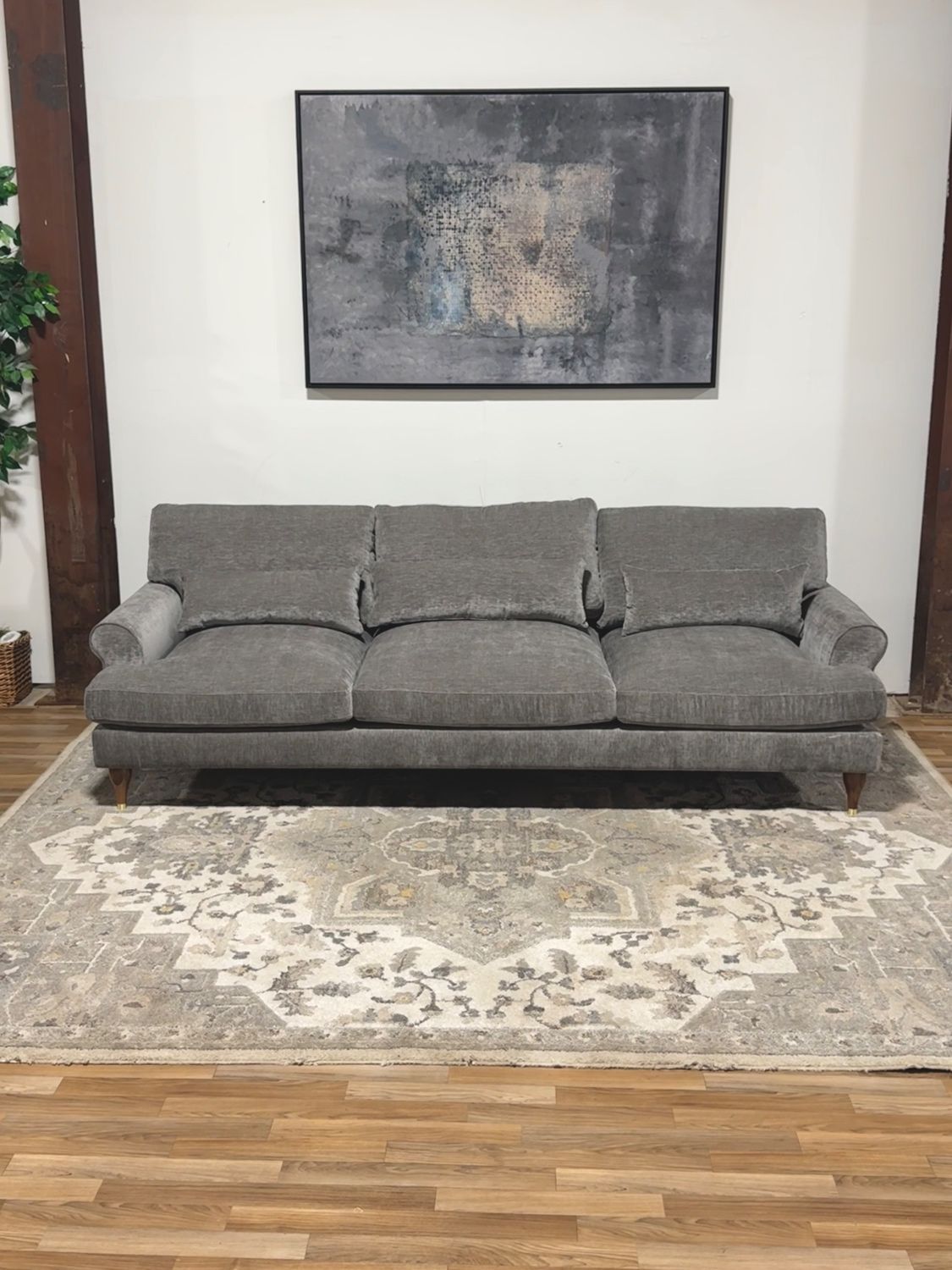 Gray MCM Interior Define Maxwell Sofa (Retail $2345)