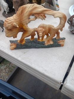 Buffalo sculpture