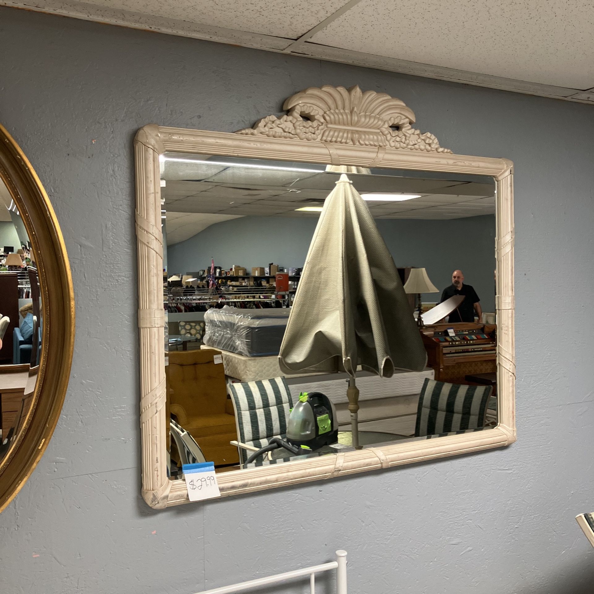 Wood Frame Mirror 