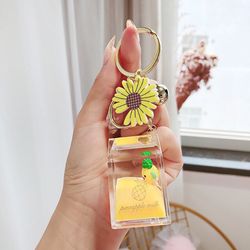 Pineapple Milk Keychain Cute Liquid Kawaii Fun Adults Kids