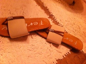 Tan flats with some bling!