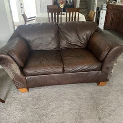 Leather Love Seat