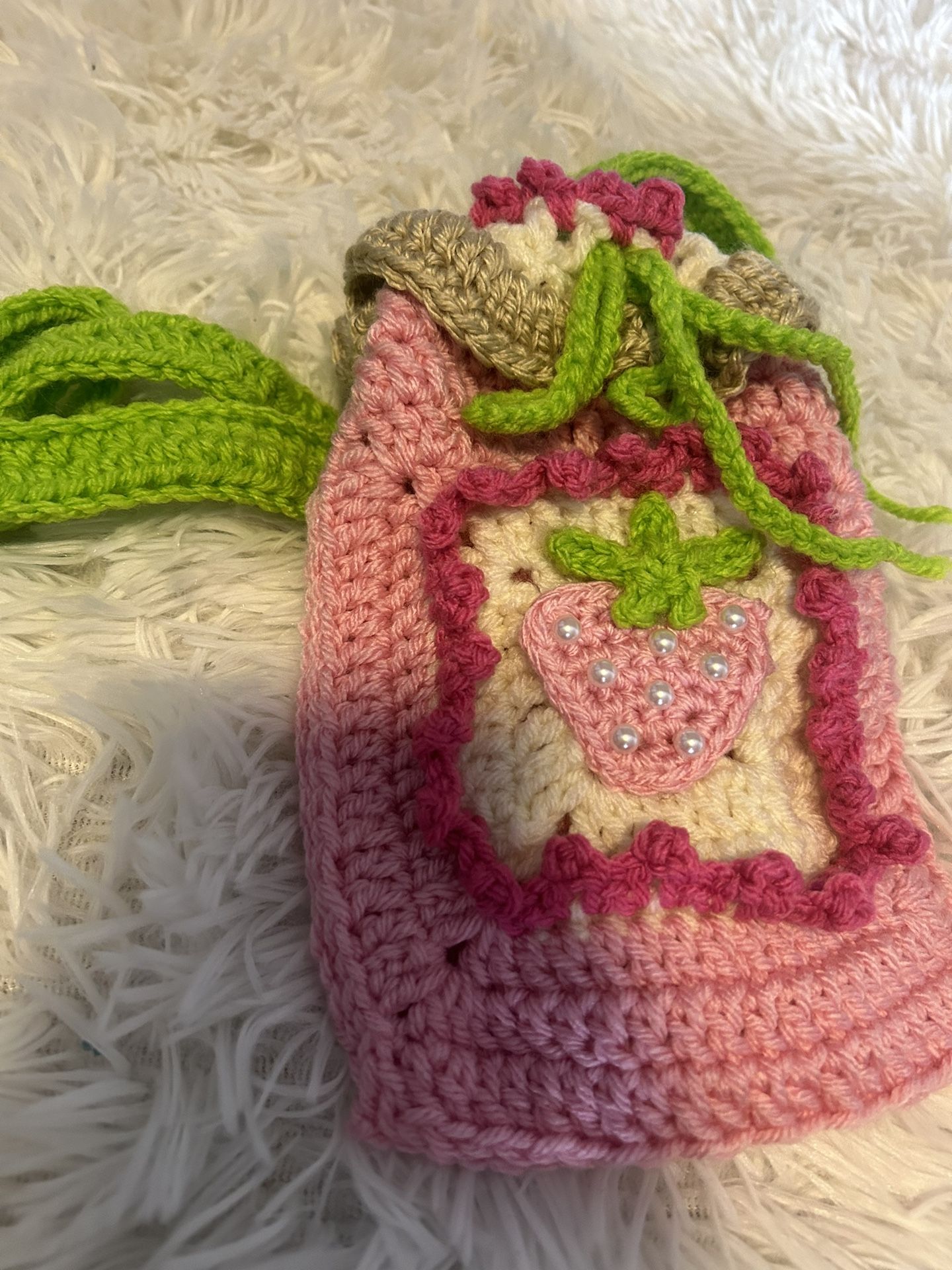  Crochet Strawberry Jam Bag 