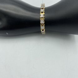 10kt Yellow Gold 4.00cttw Diamond Bracelet 9”