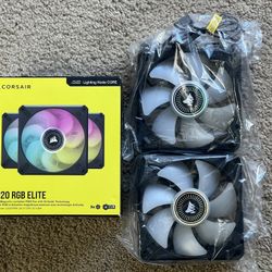 🌀 Corsair ML120 RGB Elite Fans – Set of 5 (Magnetic Levitation, PWM, RGB)