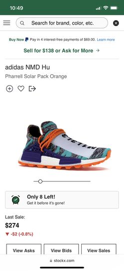 Pharrell Solar Pack Orange 