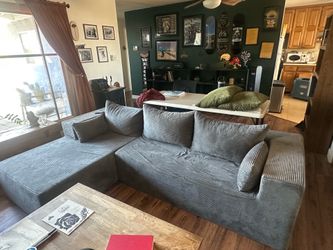Boneless Cloud Sectional, left facing chase
