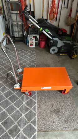 Manual Table Lift Cart