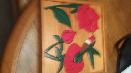 Hand made wooden picture