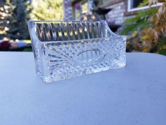 Crystal business card holder