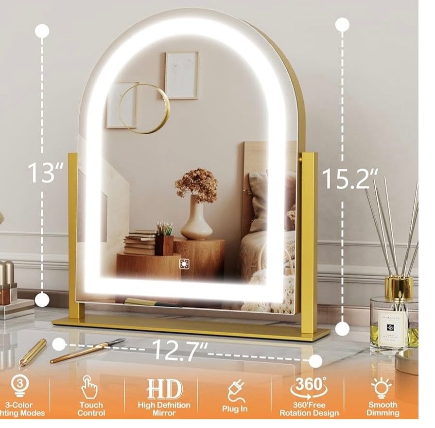  Makeup Mirror, Hollywood Vanity Mirror with Lig