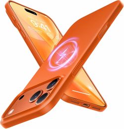 TORRAS Magnetic Slim Fit Case for iPhone 17 Pro (6.9 Inch) – Ultra-Thin, Orange