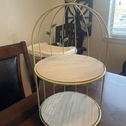 Light Green  2 Tier Stand