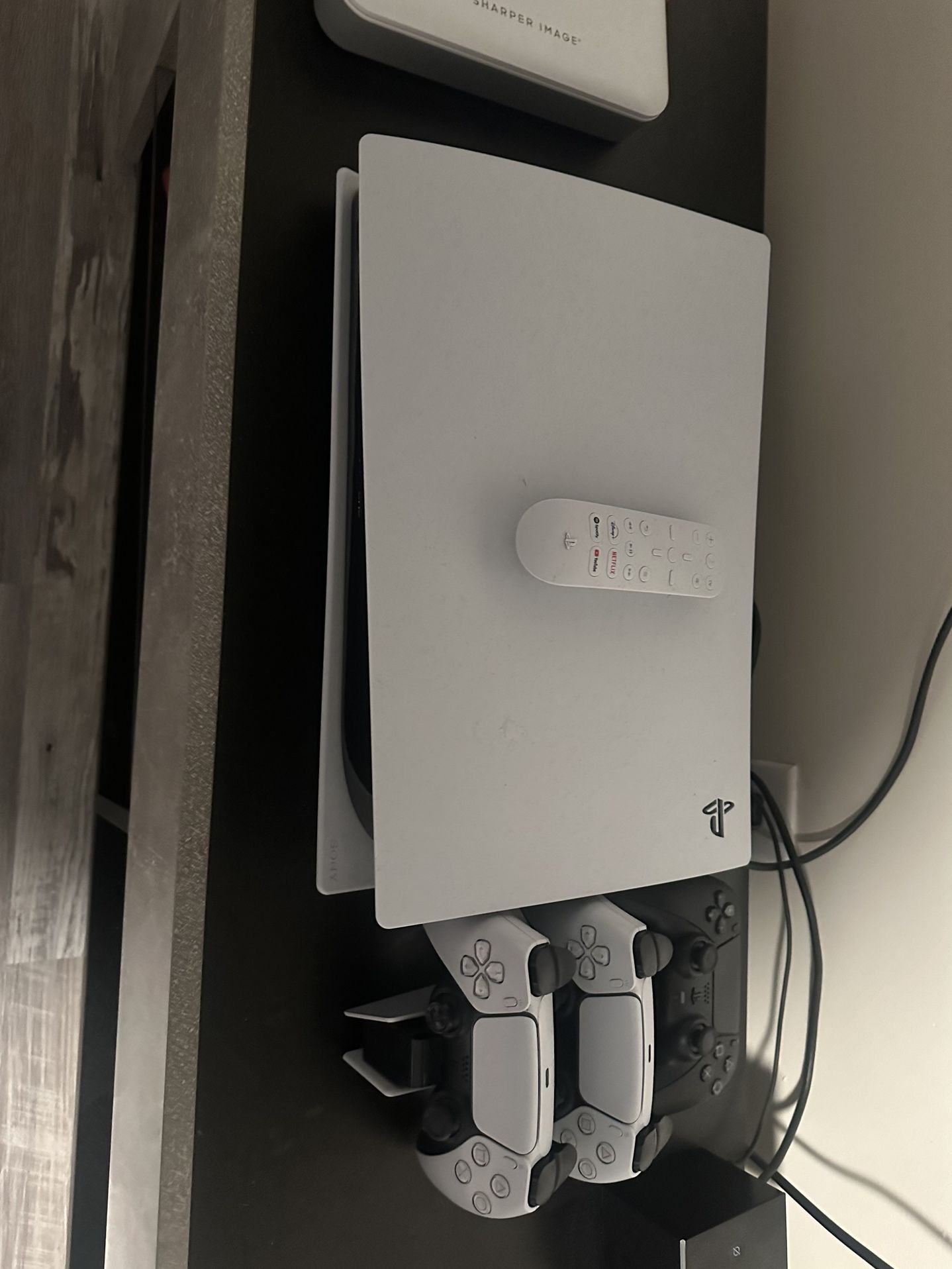 Ps5 With 3 Controllers Ps5 Control Remote And Charge Station