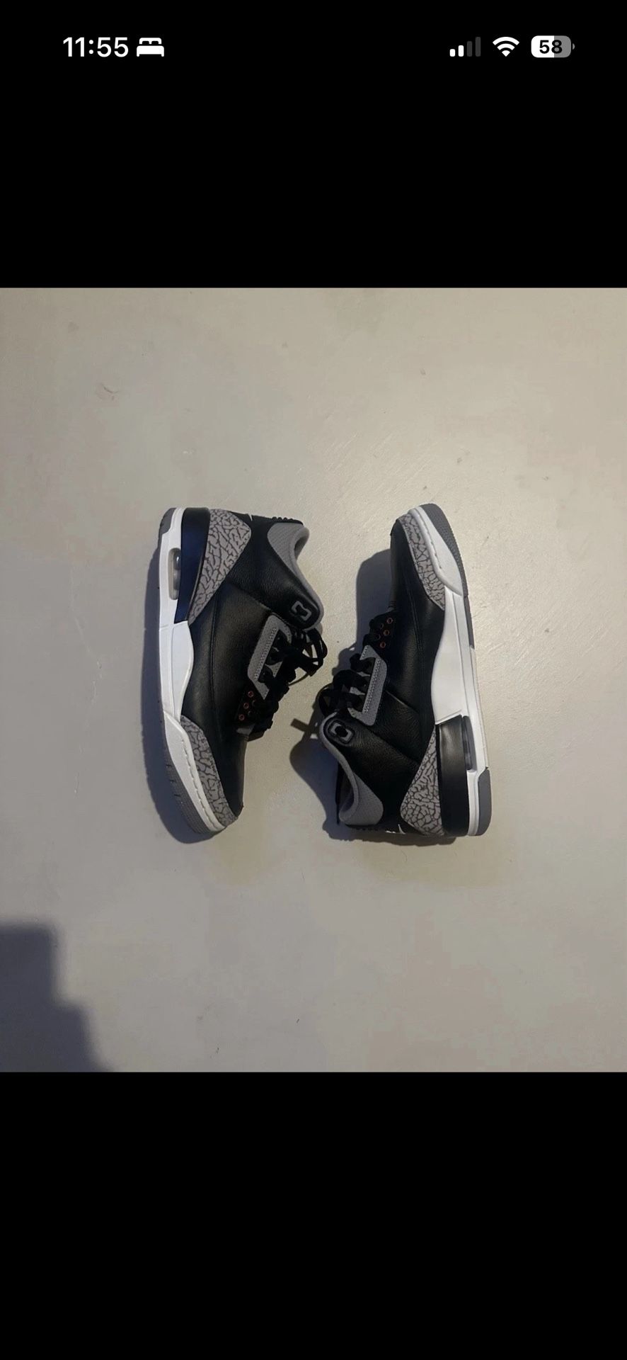 Size 12 - Air Jordan 3 Retro OG 2024 Black Cement