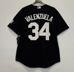 Dodgers Valenzuela 34 black jersey (Sizes available)