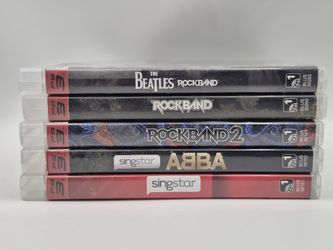 PlayStation 3 video game lot RockBand Abba Beatles Singstar