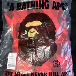 Red Bape Hoodie Size:small