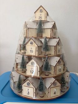 Wood Houses Advent Calendar
