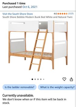 Two twin bed frame bunk beds + mattress