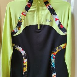 FILA Women's Sport Running Jacket 1/4 Zip Size M 