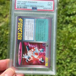 Pokemon 1997 MR. Mine Unscratched PSA 9
