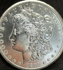 1893 CC MORGAN SILVER DOLLAR
