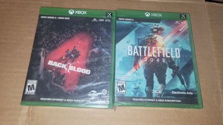 XBOX SERIES X BATTLEFIELD 2042 AND BACK 4 BLOOD BRAND NEW FACTORY SEALED