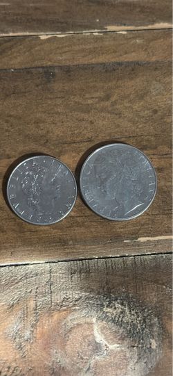 Vintage Italian coin