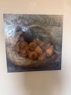 Signed Original Still Life Painting on Canvas
