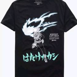 Naruto Shippuden Kakashi Konoha's Copy Ninja T-Shirt, Large