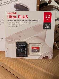 SanDisk Ultra Plus 32GB microSDHC Card with Adapter