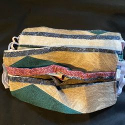 Face Masks - Multi Colored Stripes